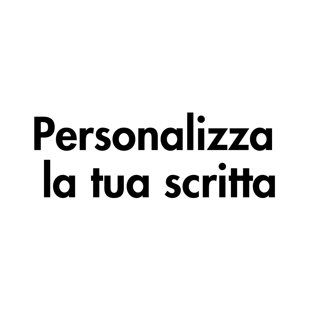 Personalizza la tua scritta